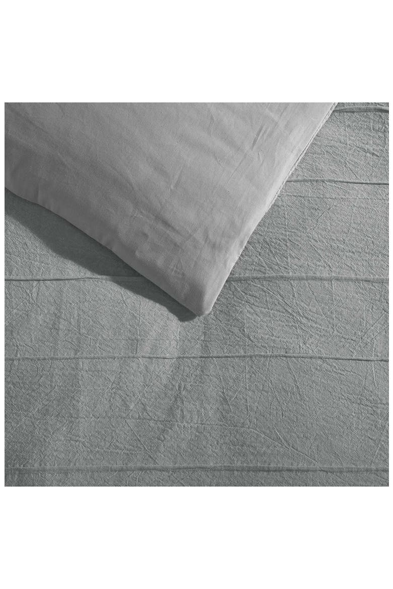 Tucks Jacquard Comforter & Sham Set, Alternate, color, MEDIUM / DARK GREY
