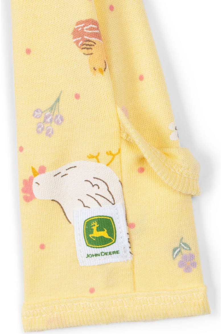 Zip-Up Footed Sleep N Play, Alternate, color, Pale Yellow Floral