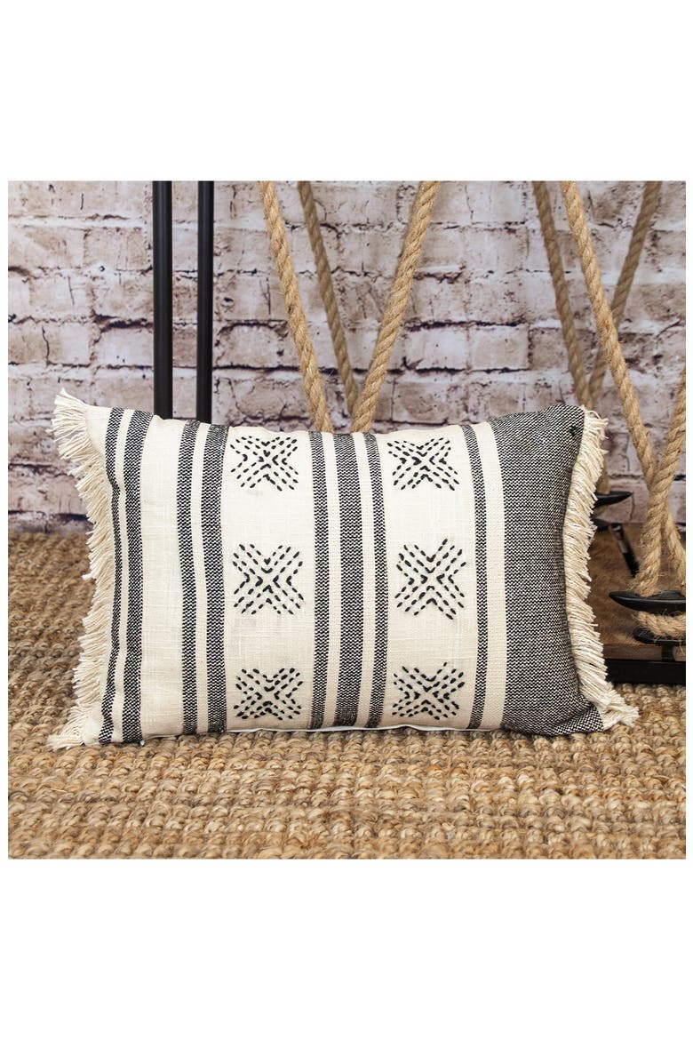 Geometric Lumbar Accent Pillow, Alternate, color, BEIGE