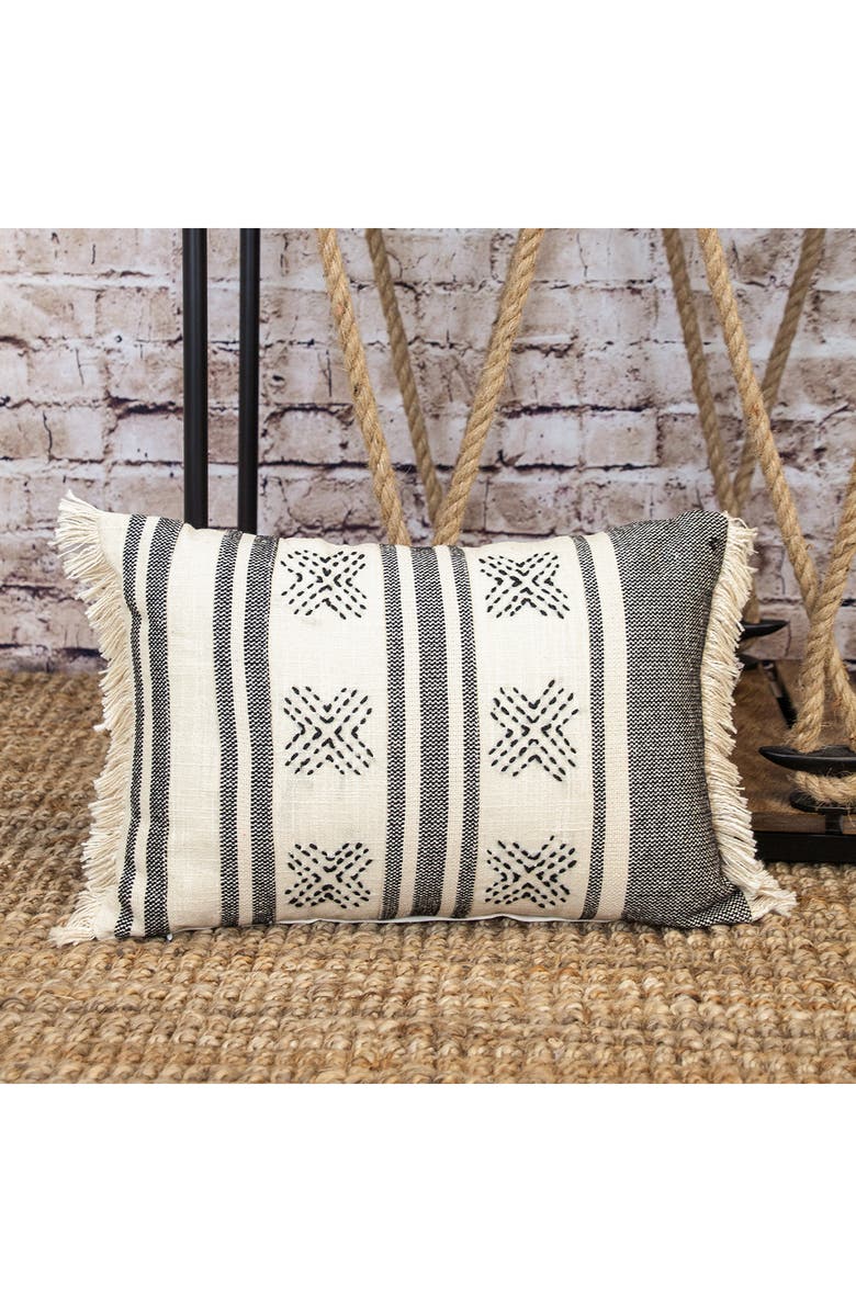 PARKLAND COLLECTION Geometric Lumbar Accent Pillow, Alternate, color, Beige