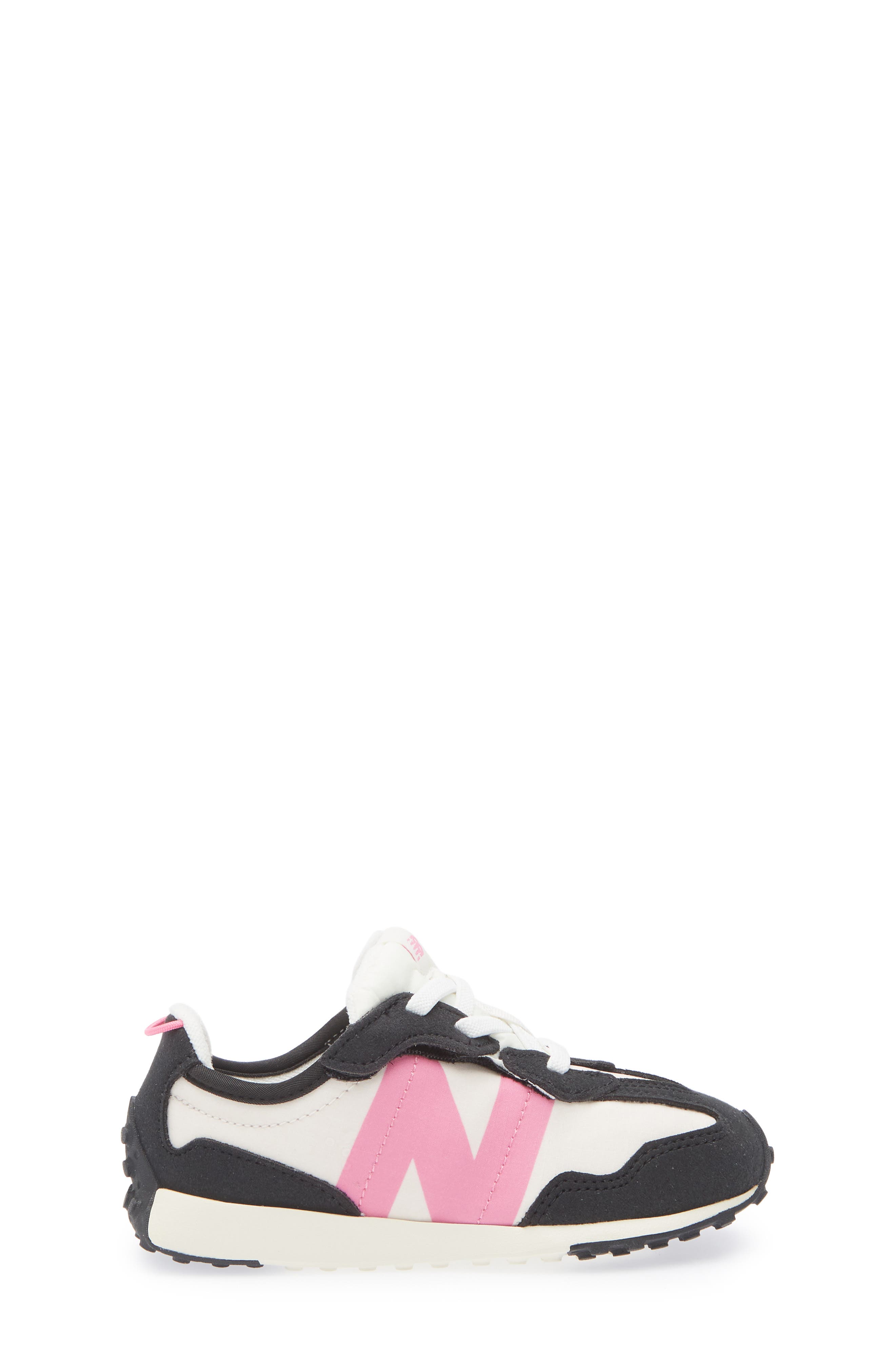 New Balance Kids' 327 Sneaker, Alternate, color, Black/ Real Pink