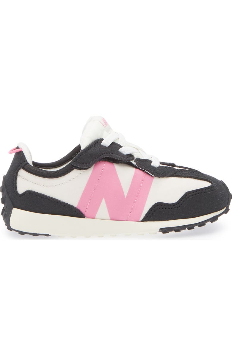 New Balance Kids' 327 Sneaker, Alternate, color, Black/ Real Pink