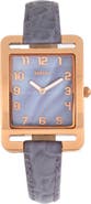 BERTHA Marisol Swiss MOP Leather-Band Watch