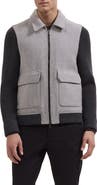 Bugatchi Hybrid Knit Blouson Jacket