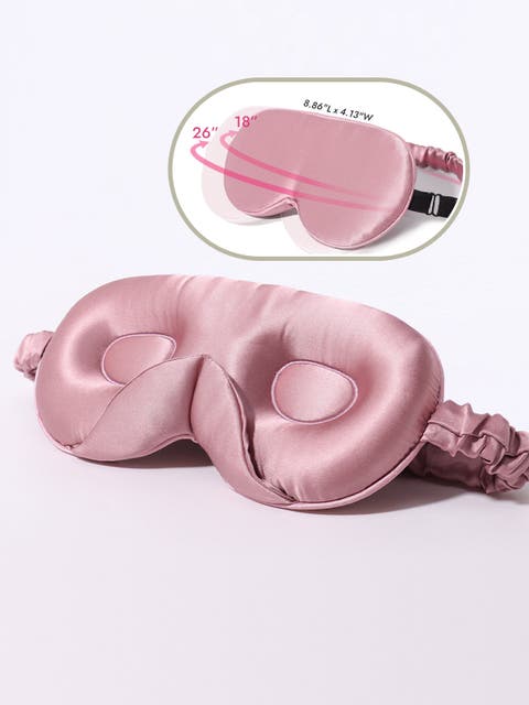 22 Momme Mulberry Silk Upgraded 3D Adjustable Eye Mask