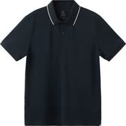 MANGO Comfort Stretch Tipped Piqué Polo