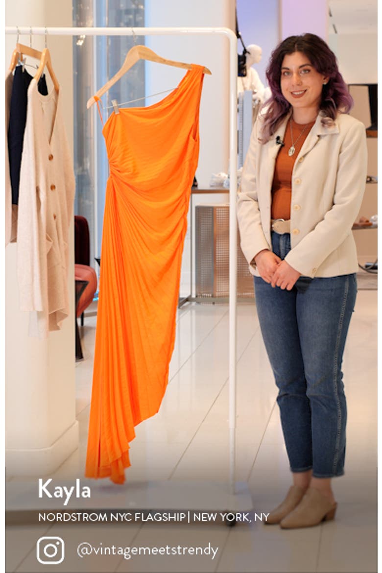 Delfina Cutout One-Shoulder Maxi Dress video