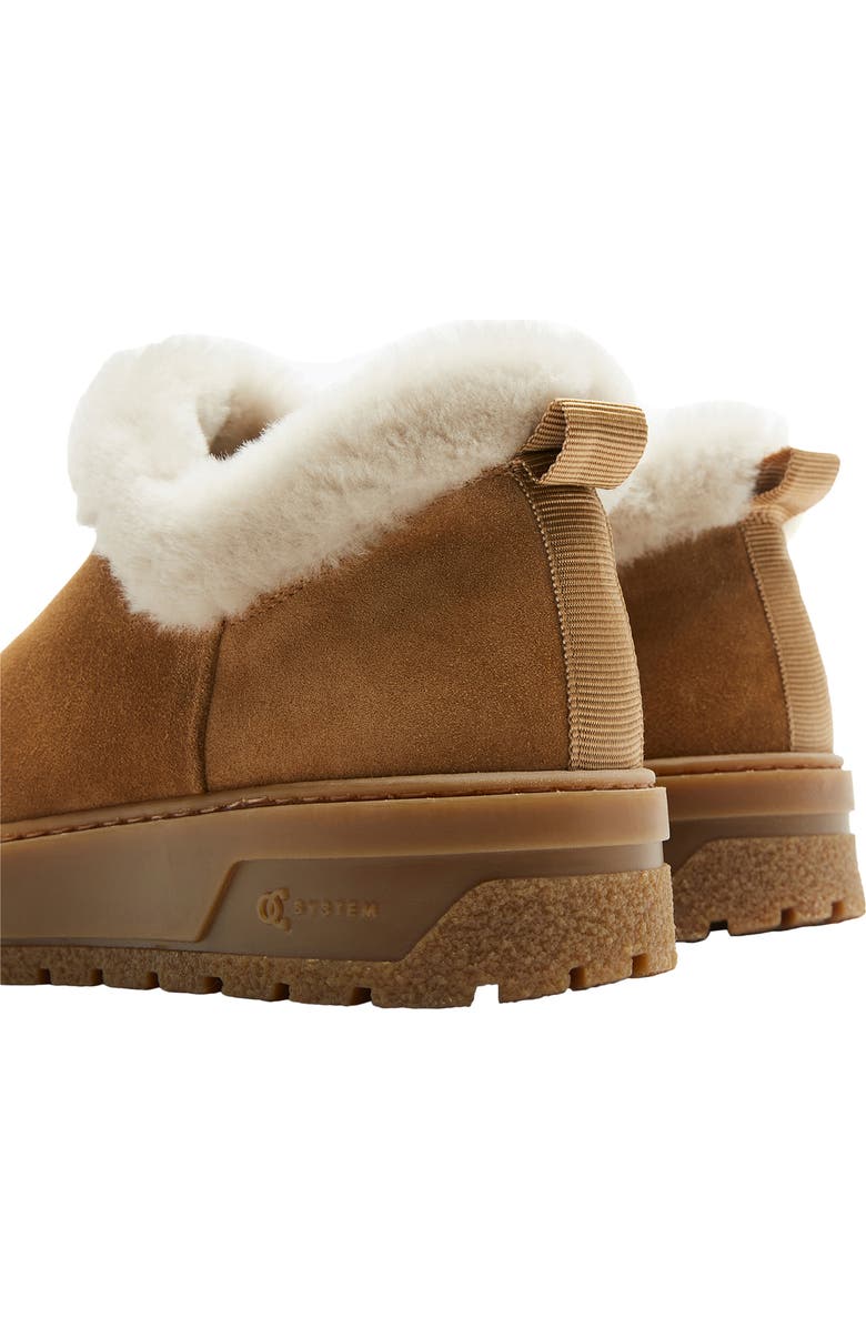 La Canadienne Lugano Genuine Shearling Lined Slip On Boot, Alternate, color, Toffee Suede