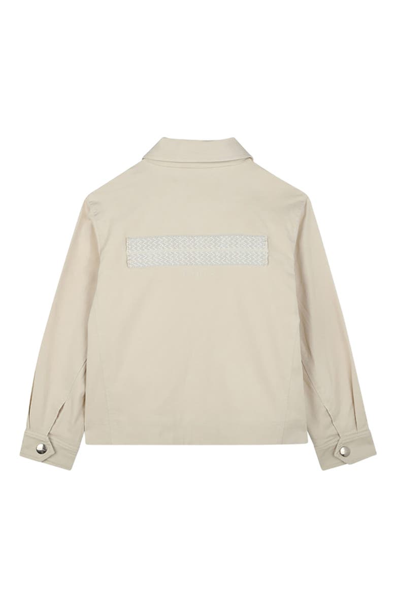 Lanvin KIDS EMBROIDERED COTTON JACKET, Alternate, color, 