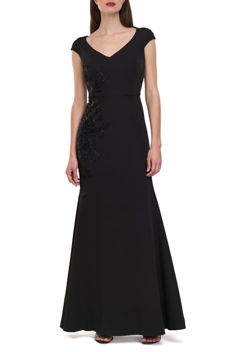 JS Collections Larisa Soutache Mermaid Gown, Main, color,