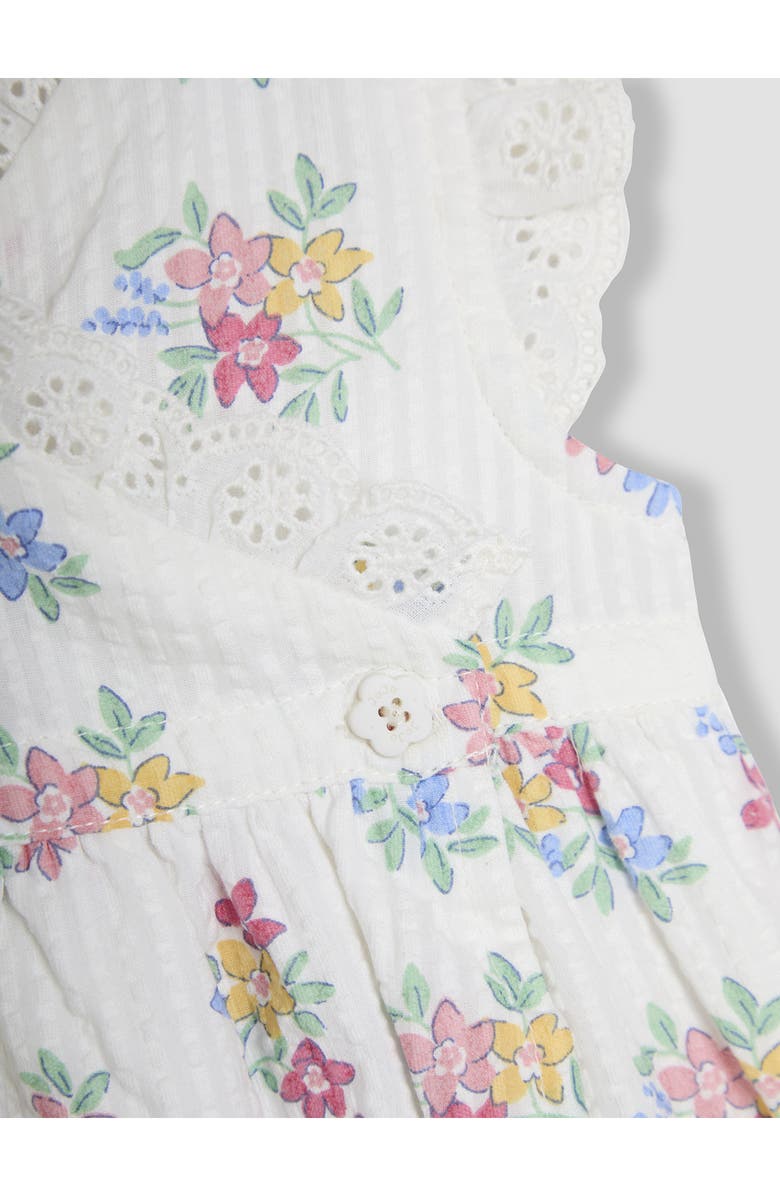 JOJO MAMAN BEBE Floral Cotton Wrap Dress & Bloomers, Alternate, color, White