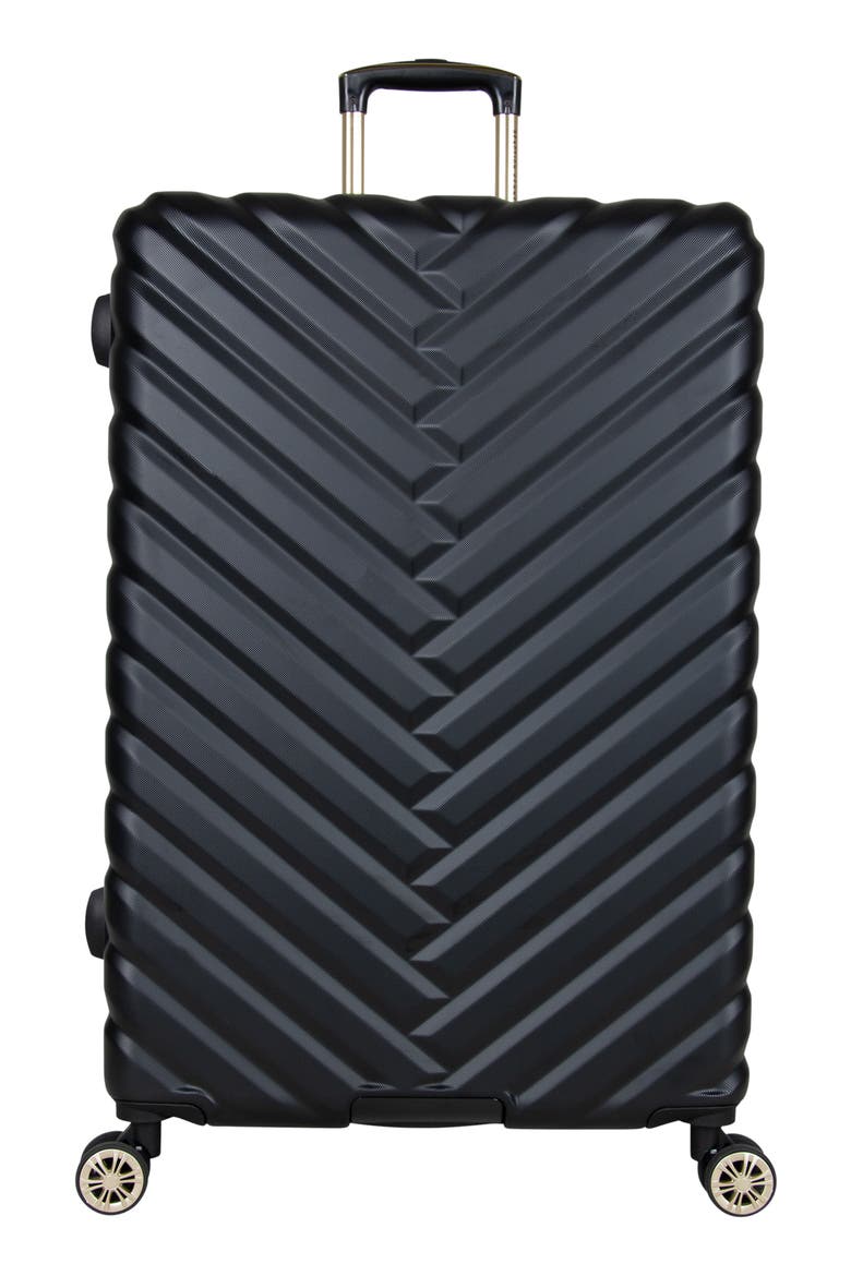 Madison Square Hardside Spinner Luggage, Main, color, BLACK
