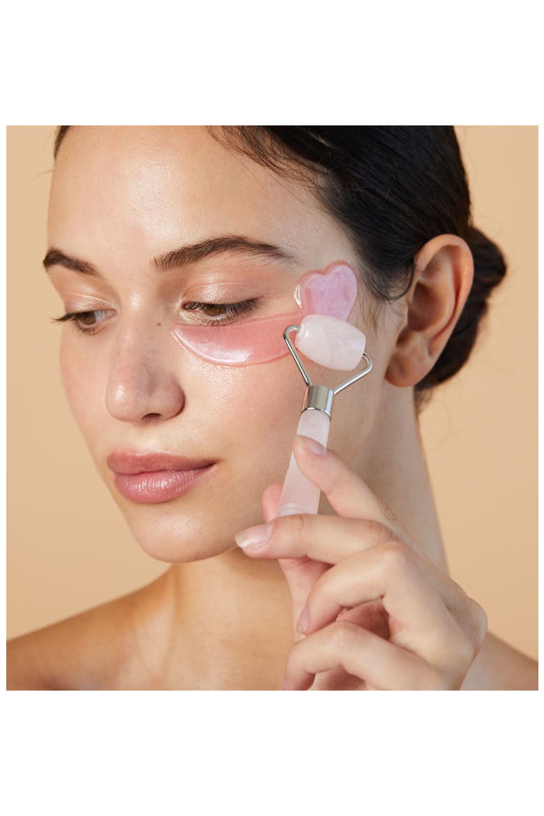 Rose Quartz Mini Facial Roller Workout Set (Nordstrom Exclusive), Alternate, color, NO COLOR