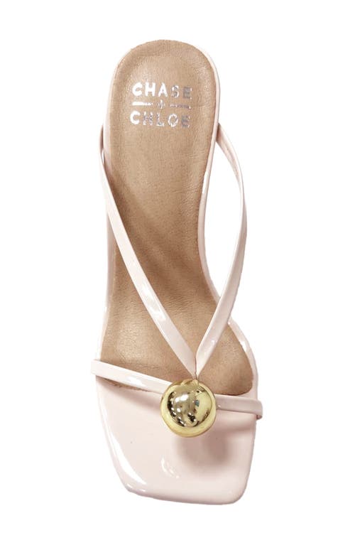 Chase & Chloe Chase And Chloe Divine Sandal In Ivory Patent