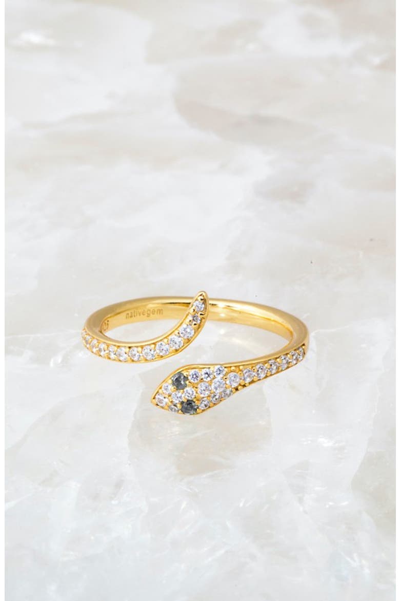 Snake Charmer Ring, Alternate, color, Gold