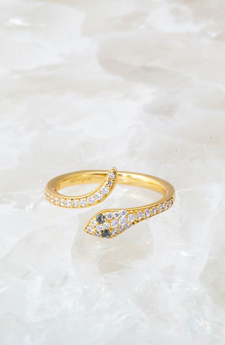NATIVE GEM Snake Charmer Ring, Alternate, color, Gold