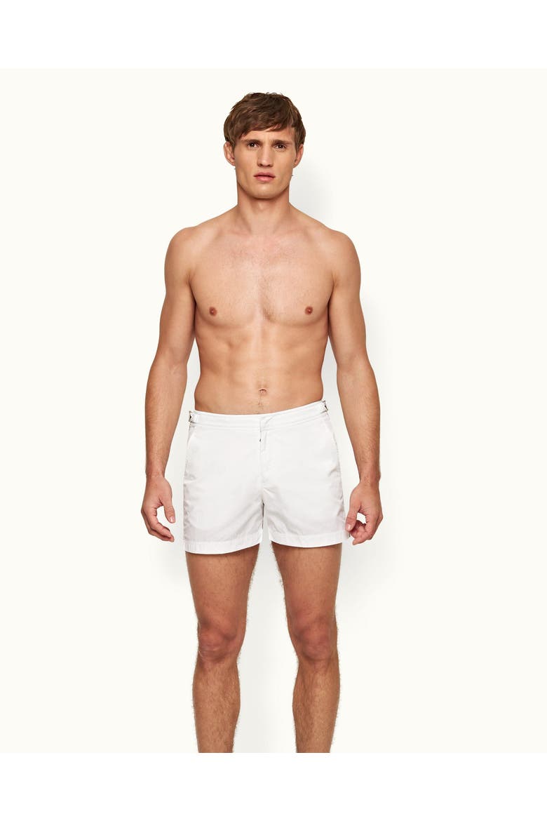 Setter Shorter Length Swim Shorts, Main, color, White
