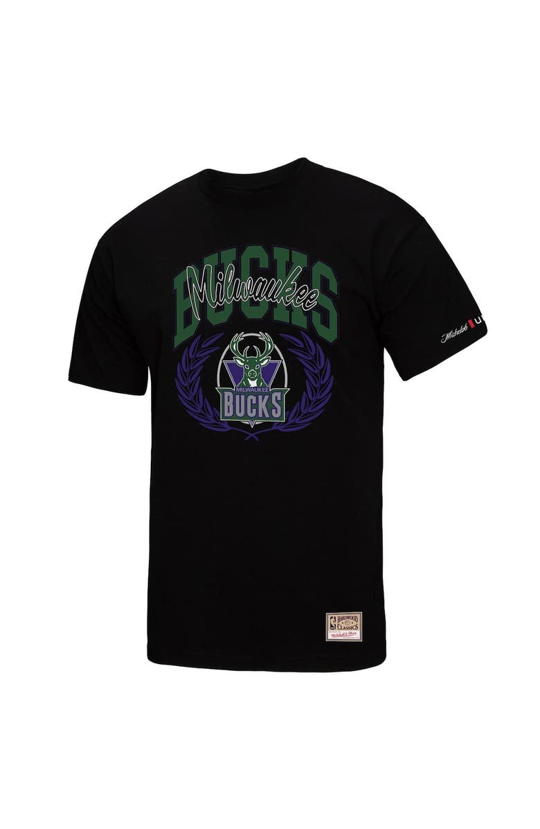 Mitchell & Ness Men's Mitchell & Ness Black Milwaukee Bucks NBA x Michelob Ultra Rewind II T-Shirt, Alternate, color, 