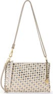 The Sak Vita Hand Woven Leather Crossbody Wristlet