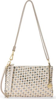 The Sak Vita Hand Woven Leather Crossbody Wristlet