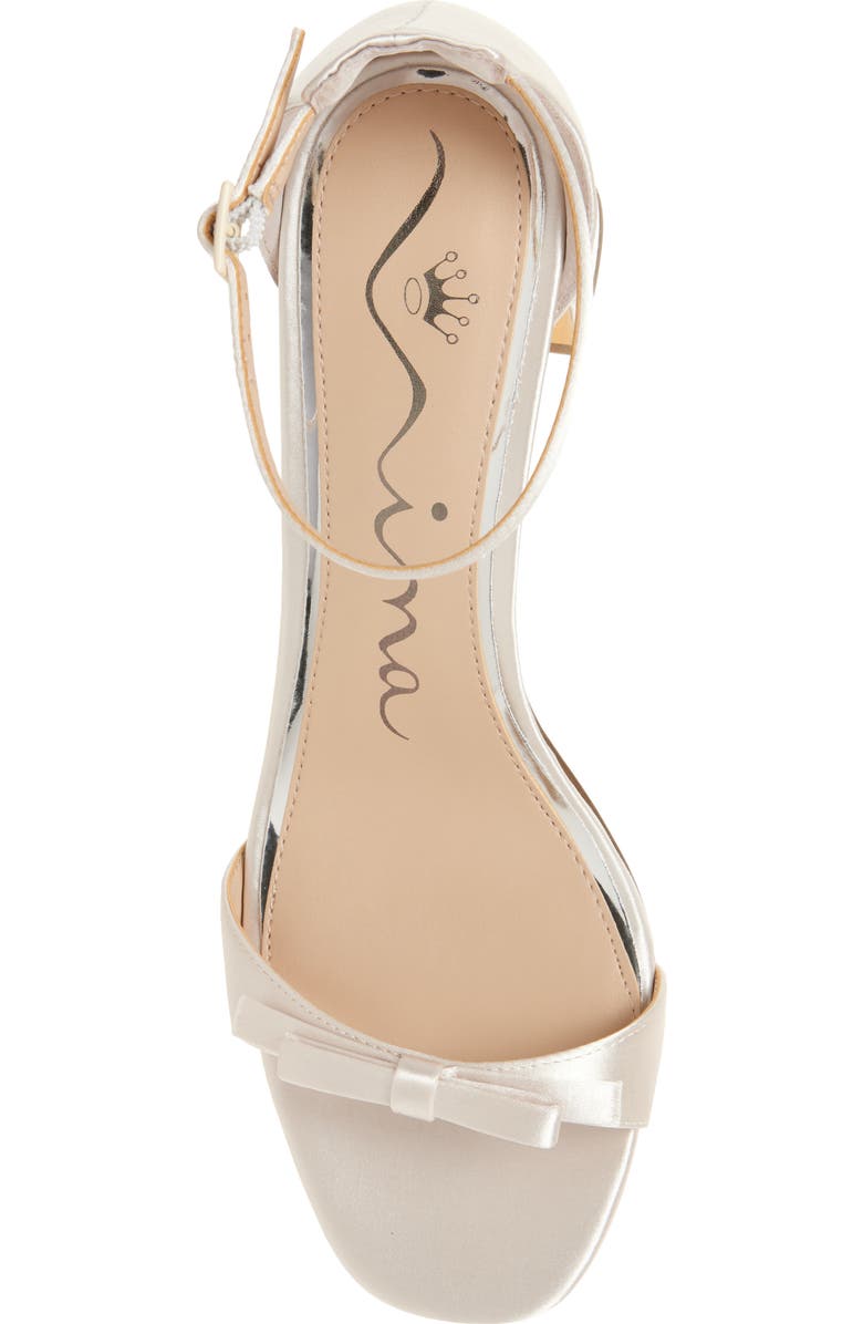 Nina Bia Ankle Strap Sandal, Alternate, color, Ivory