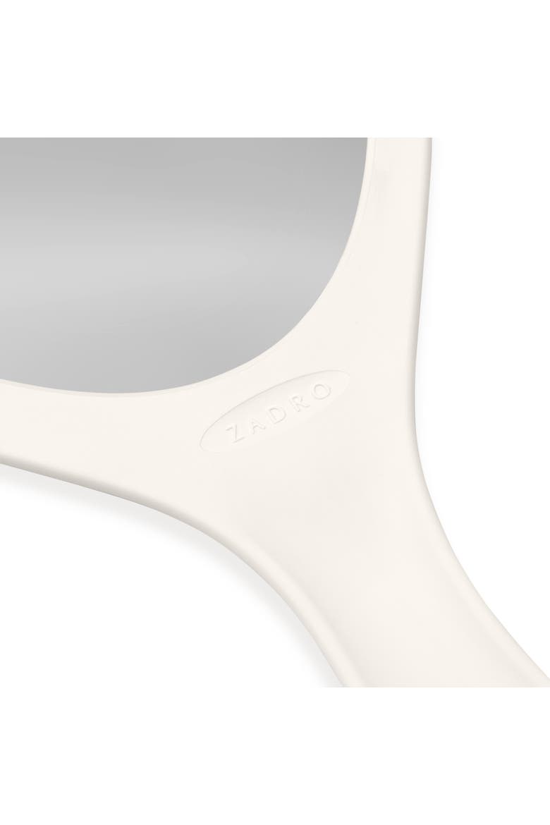 XL Teardrop Handheld Mirror with Handle, Alternate, color, Off-White