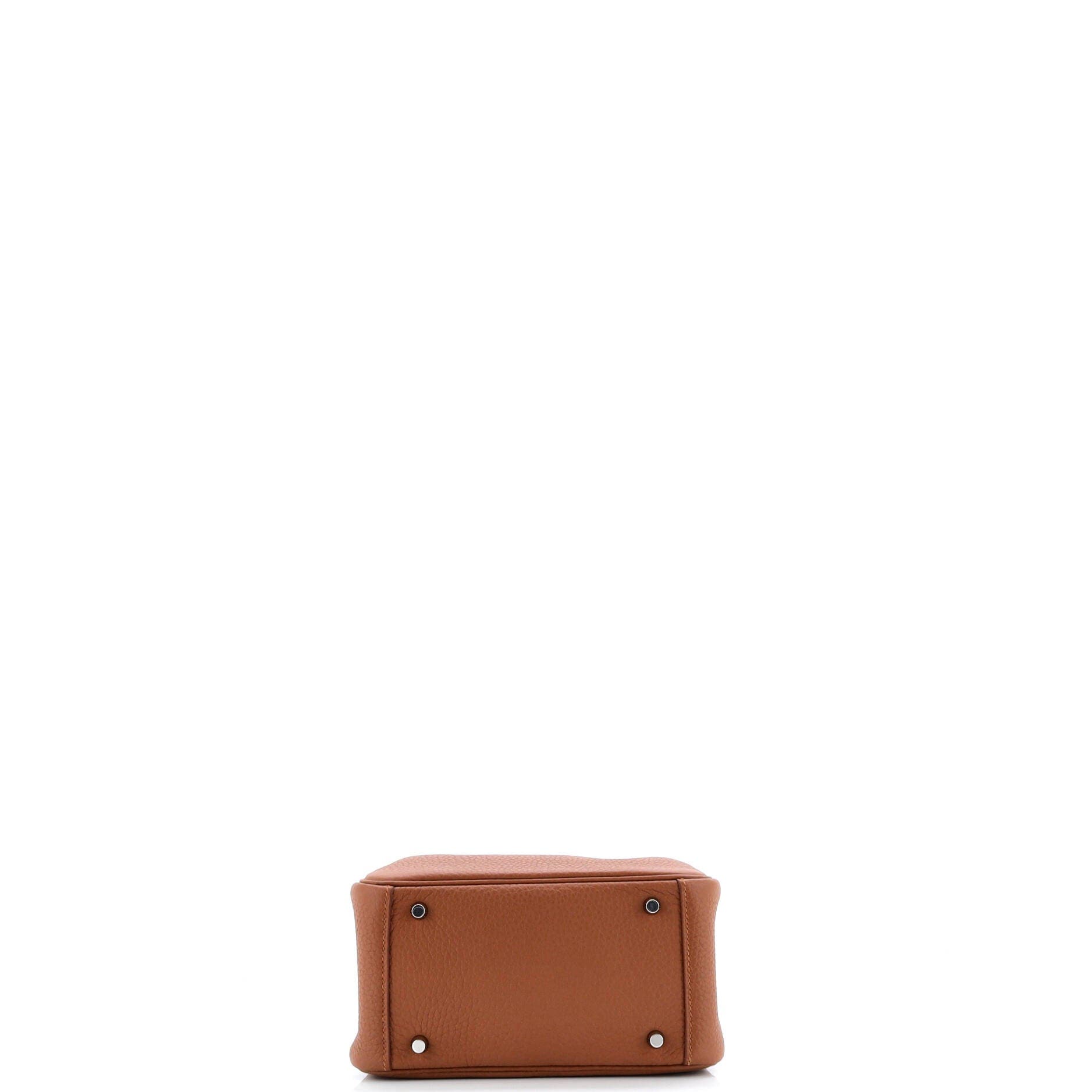 Pre-Owned Hermes Lindy Quadrille Bag Clemence with Canvas Mini, Alternate, color, Gold