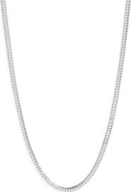 Nordstrom Baguette Cubic Zirconia Tennis Necklace