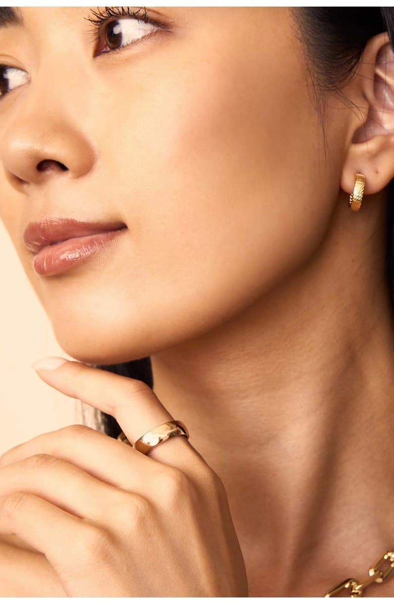 Oradina 14K Gold Forever Band Statement Ring, Alternate, color, Yellow Gold