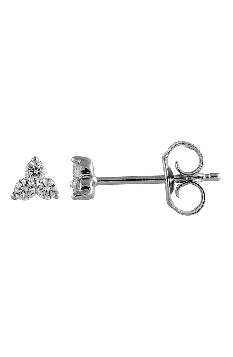 Badgley Mischka Collection Trio Lab Created Diamond Stud Earrings - 0.12 ctw, Main, color, 