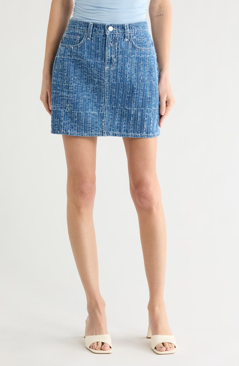 L'AGENCE Jolene Denim Miniskirt, Main, color, Everson