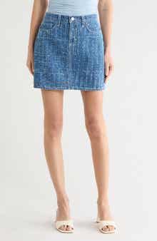 L'AGENCE Jolene Denim Miniskirt