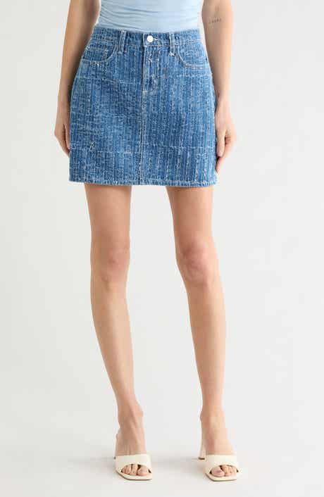 L'AGENCE Jolene Denim Miniskirt
