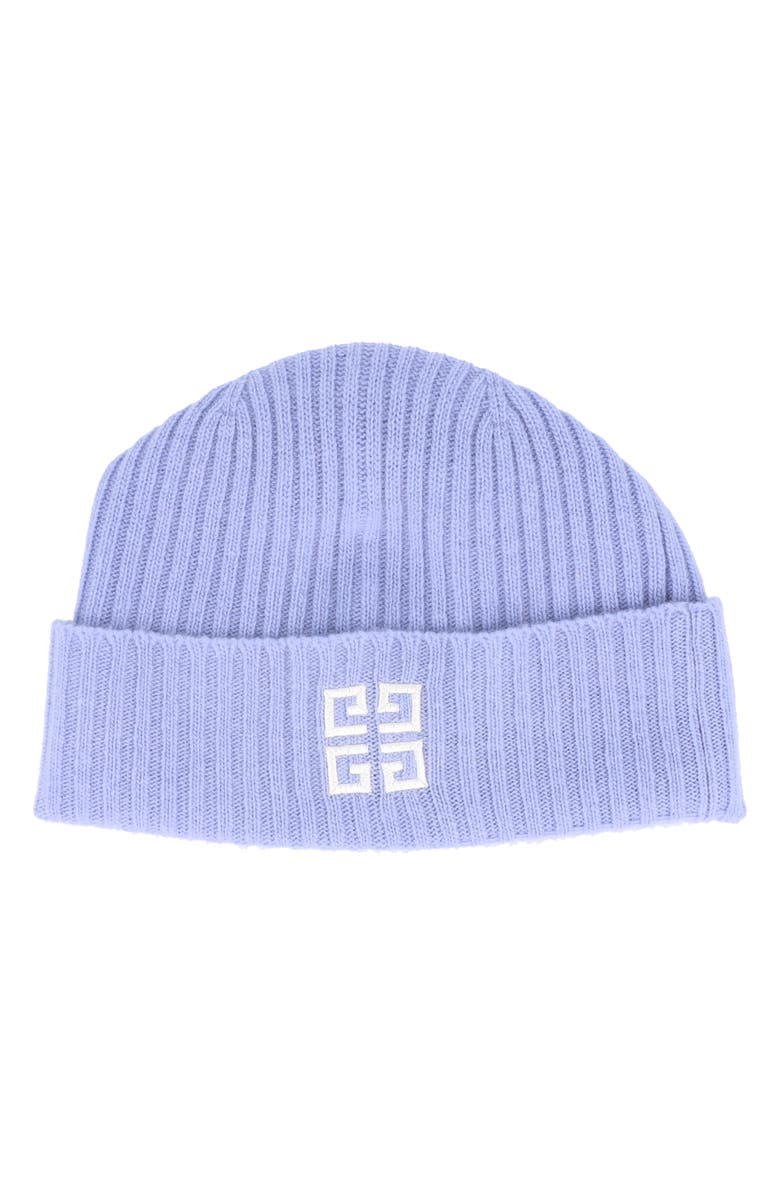Givenchy Rib 4G Wool & Cashmere Beanie, Alternate, color,