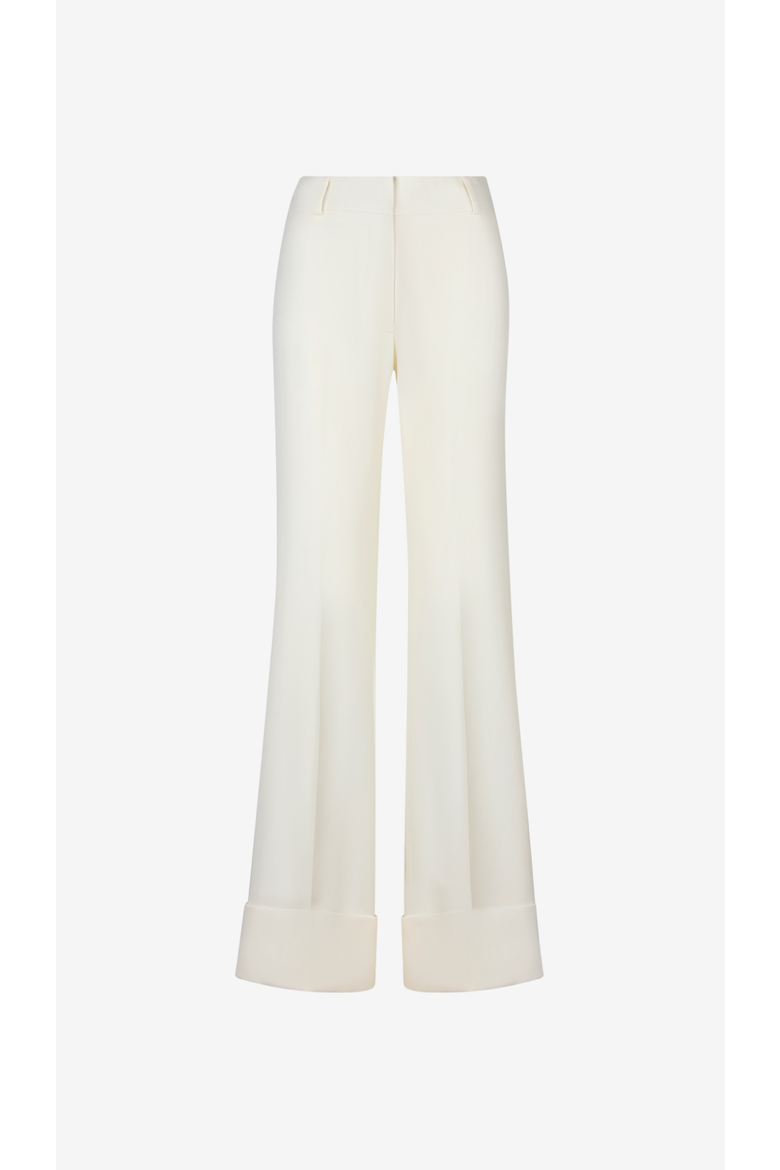 Wide Leg Cuffed Trouser, Alternate, color, Chalk