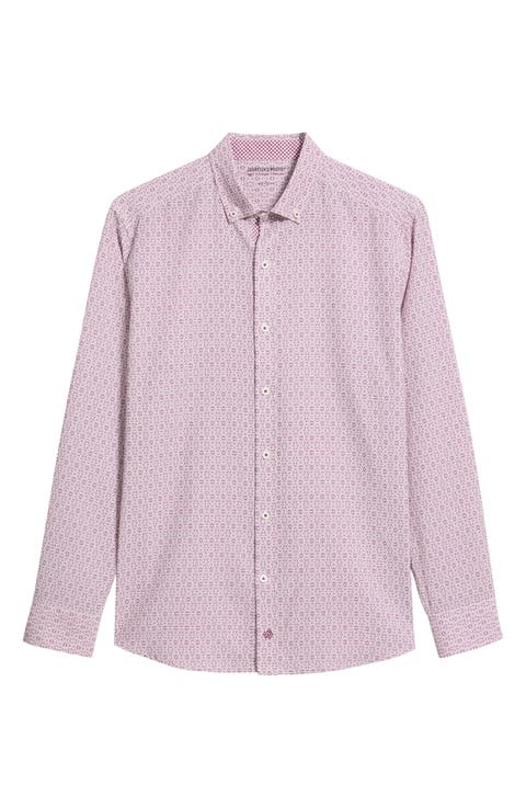 XC+™ Football Print Performance Button-Down Shirt