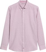 Johnston & Murphy XC+™ Football Print Performance Button-Down Shirt
