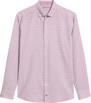 Johnston & Murphy XC+™ Football Print Performance Button-Down Shirt