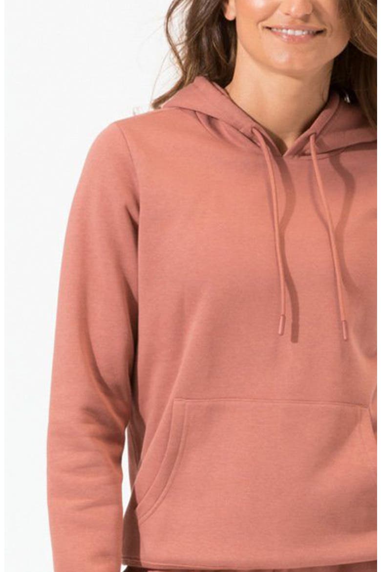 Invincible Organic Cotton Blend Fleece Sweatshirt, Alternate, color, CINNAMON