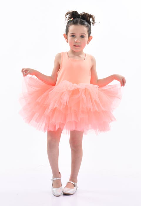 Solid Color Tutu Dress