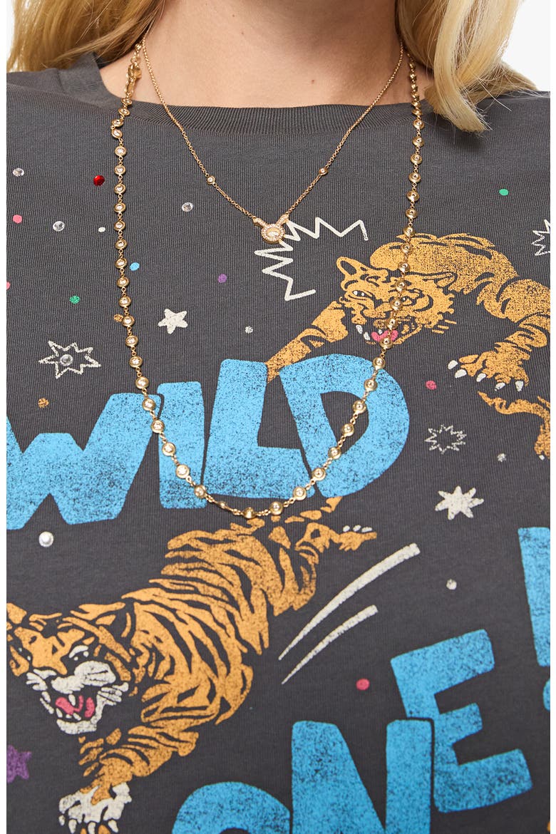 The Goodie Goodie Embellished Cotton Graphic T-Shirt, Alternate, color, WILD ONE