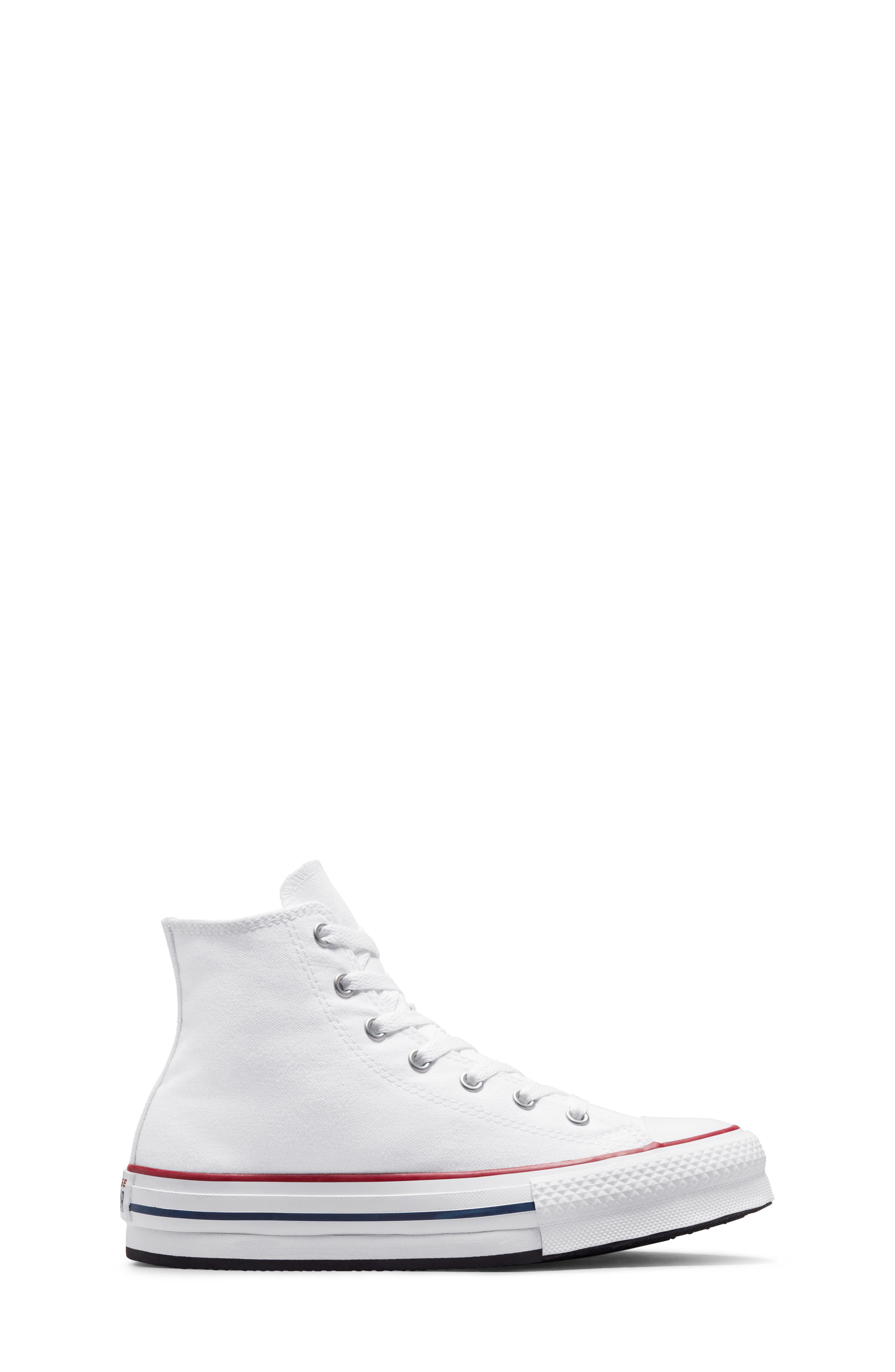 Converse Chuck Taylor<sup>®</sup> All Star<sup>®</sup> EVA Lift High Top Sneaker, Alternate, color, White/ Garnet/ Navy