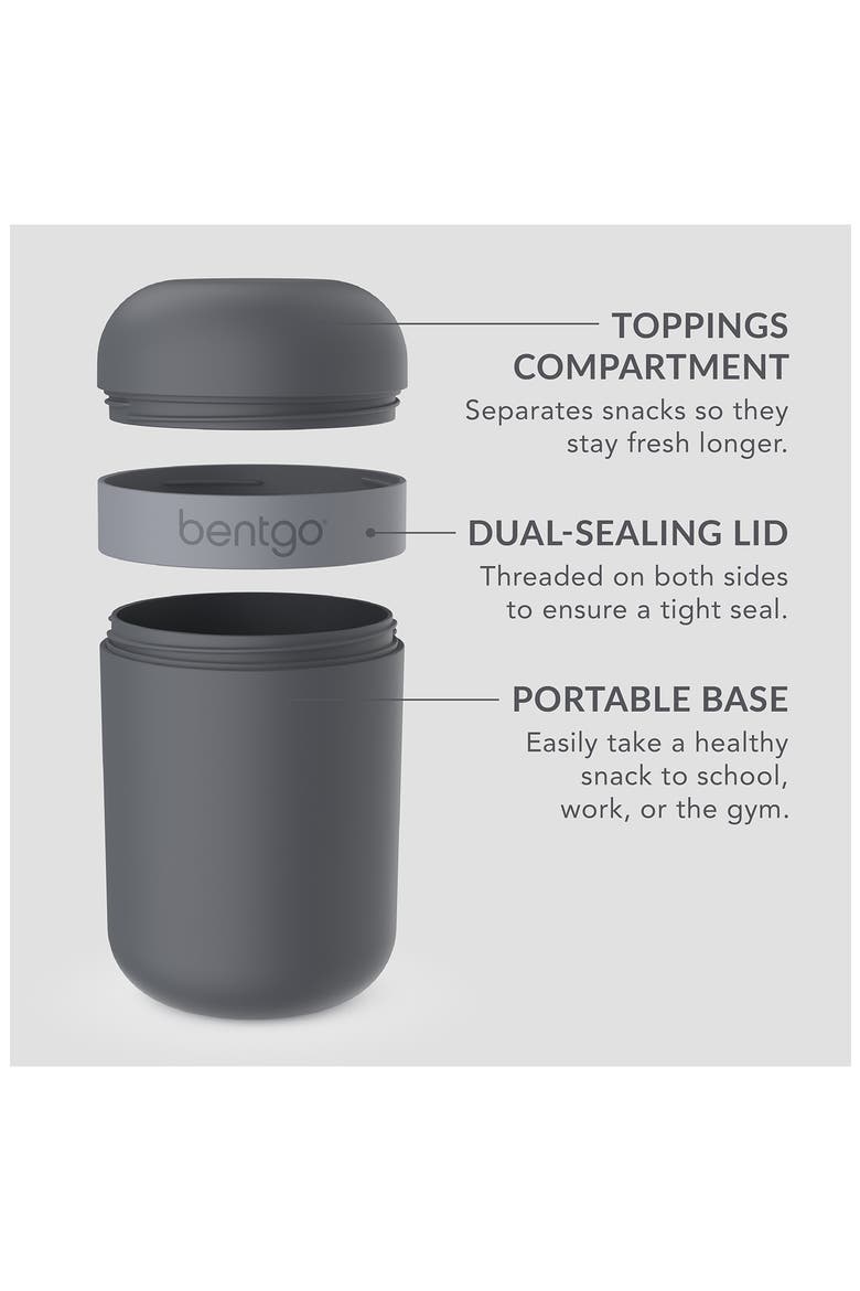 Bento Snack Cup, Alternate, color, DARK GRAY