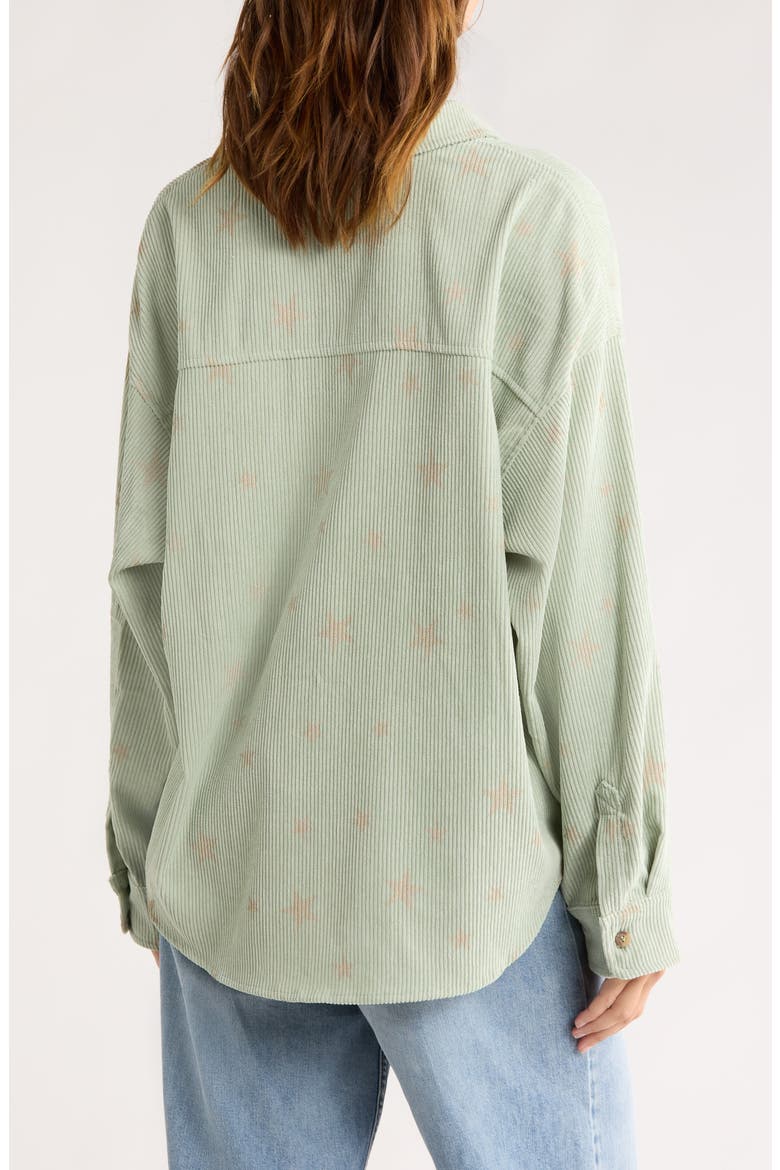 Star Corduroy Shirt Jacket, Alternate, color, MINT