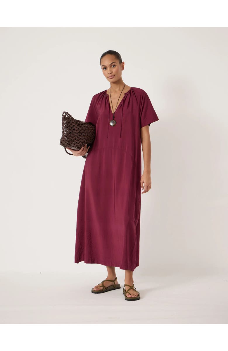 Hush Liddie Short Sleeve Barrel Tank Dress, Main, color, Maroon Red