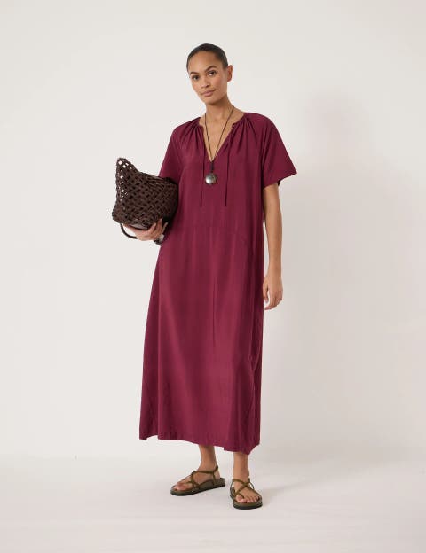 Liddie Short Sleeve Barrel Tank Dress