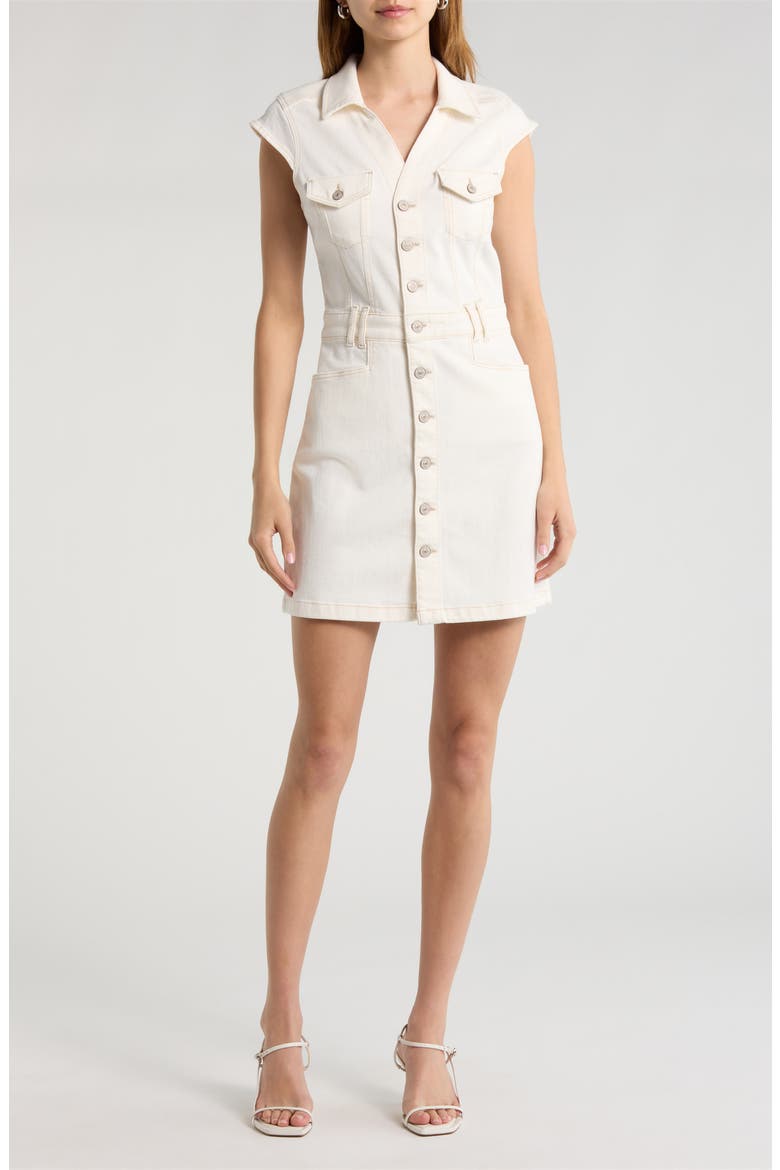 paige denim dress  Closr and a thin belt to accentuate the waist PAIGE Kenadie Dress in Blue