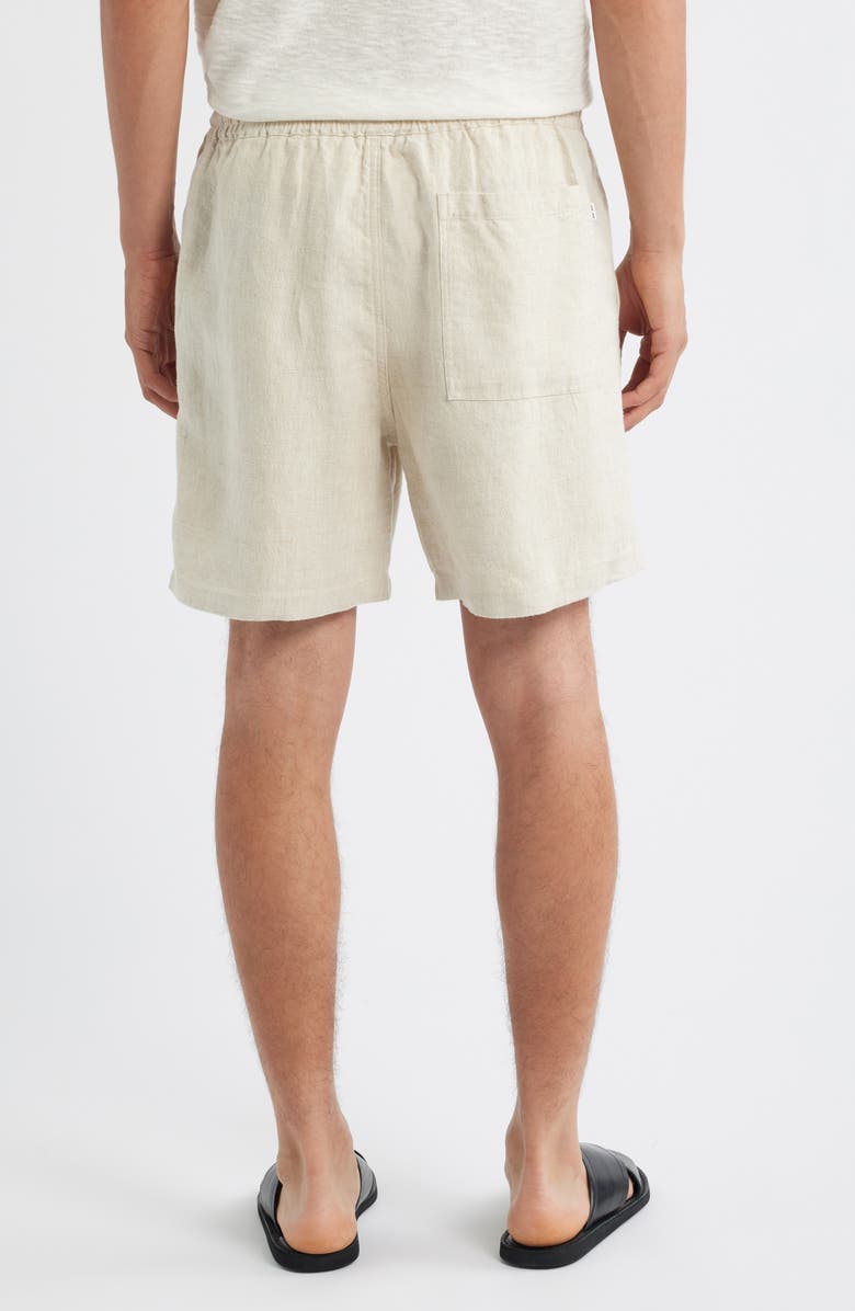 NN07 1454 Gregor Linen Drawstring Shorts, Alternate, color, Oat