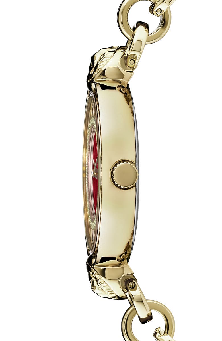 VERSUS Versace Versus Les Docks Crystal Embellished Bracelet Watch, 36mm, Alternate, color, Gold