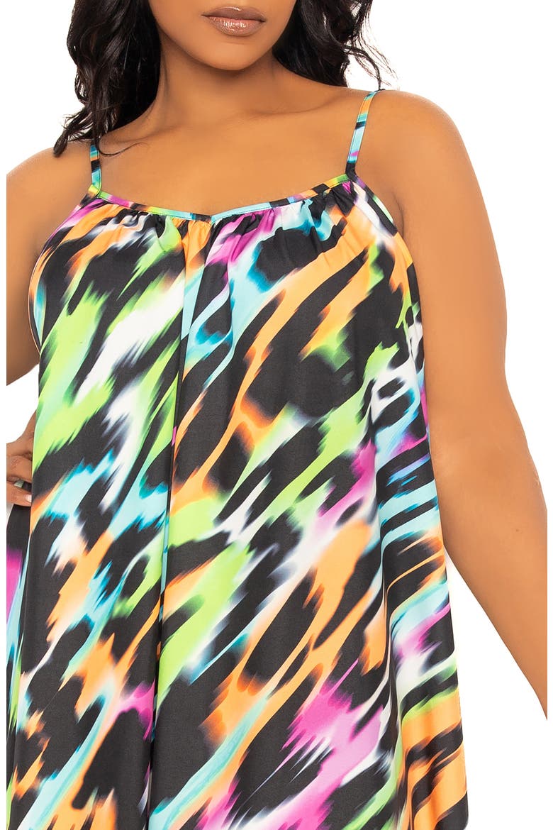 Animal Print Maxi Dress, Alternate, color, MULTI